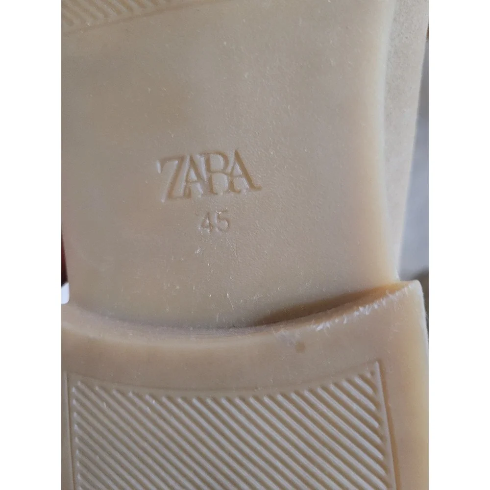 Zara Men Beige Suede Chelsea Boots Size 45 US Size 11-11.5 Sand Ankle Boot